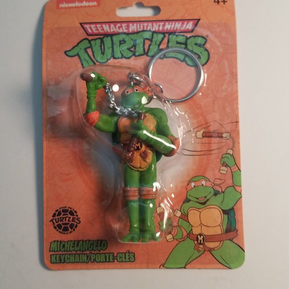 teenage mutant ninja turtles michelangelo keychain - Picture 1 of 5
